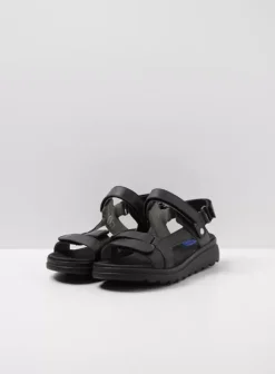 Sandalen|Voorjaar/zomer|Wolky Mile zwart leer