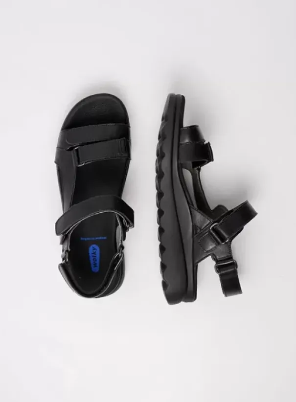 Sandalen|Voorjaar/zomer|Wolky Mile zwart leer