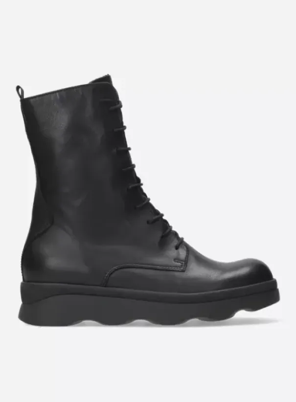 Laarzen|Wolky Mito zwart leer