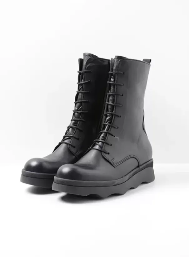 Laarzen|Wolky Mito zwart leer