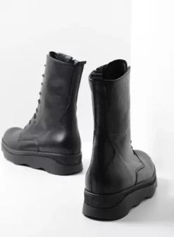 Laarzen|Wolky Mito zwart leer