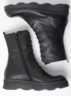 Laarzen|Wolky Mito zwart leer