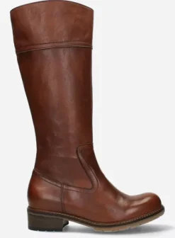 Laarzen|Wolky Moher cognac leer