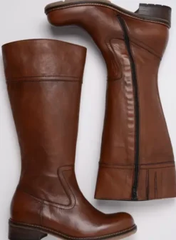 Laarzen|Wolky Moher cognac leer