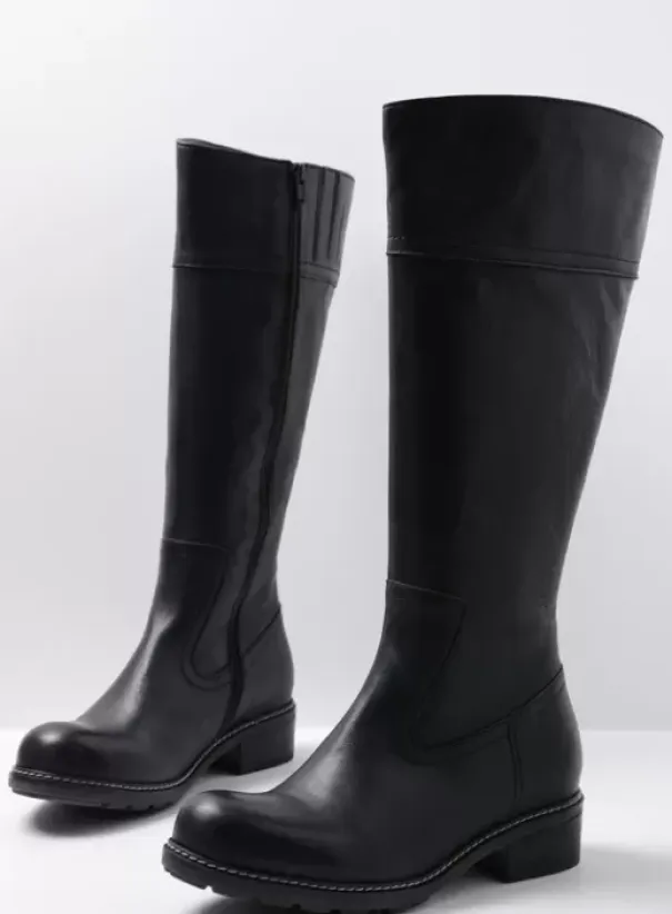 Laarzen|Wolky Moher zwart leer