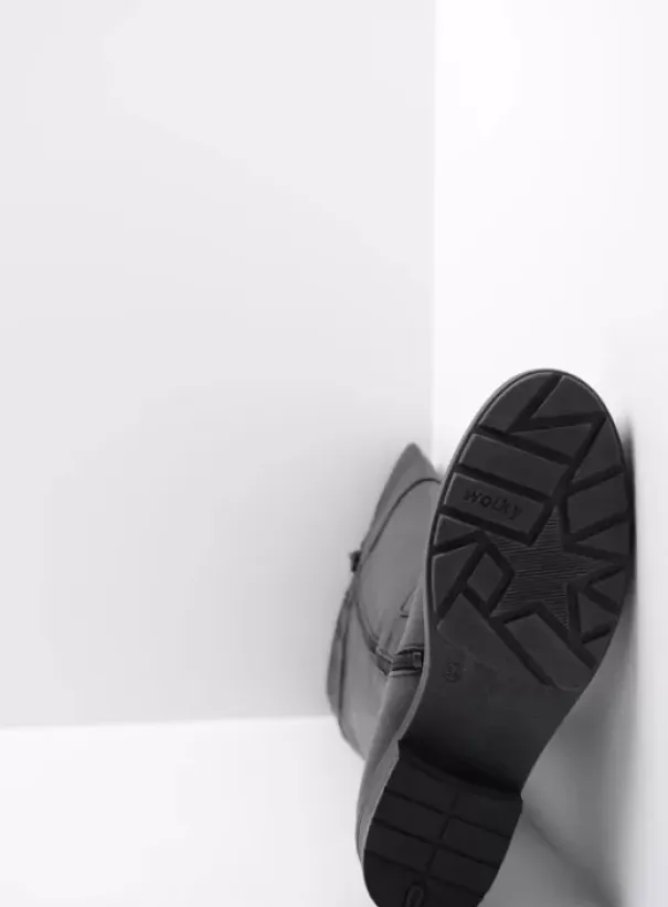 Laarzen|Wolky Moher zwart leer