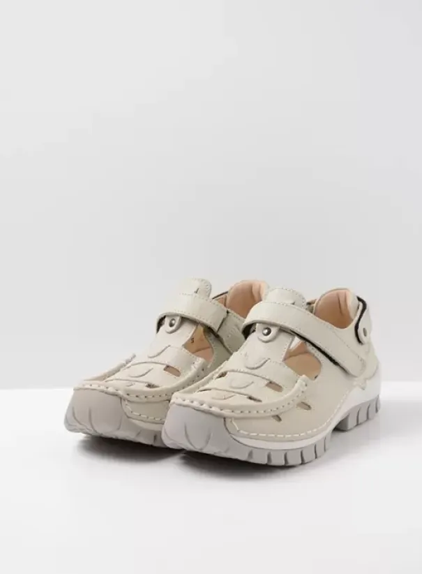 Bandschoenen|Voorjaar/zomer|Wolky Move offwhite leer