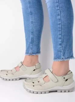 Bandschoenen|Voorjaar/zomer|Wolky Move offwhite leer