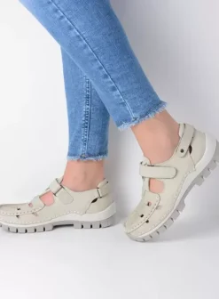 Bandschoenen|Voorjaar/zomer|Wolky Move offwhite leer