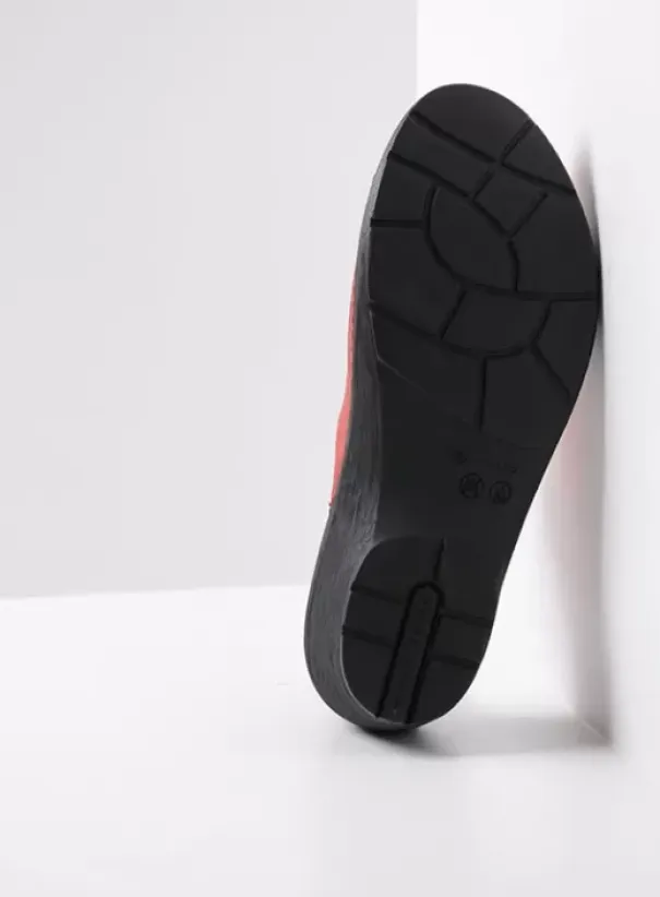 Klompen|Voorjaar/zomer|Wolky Multi Clog rood leer