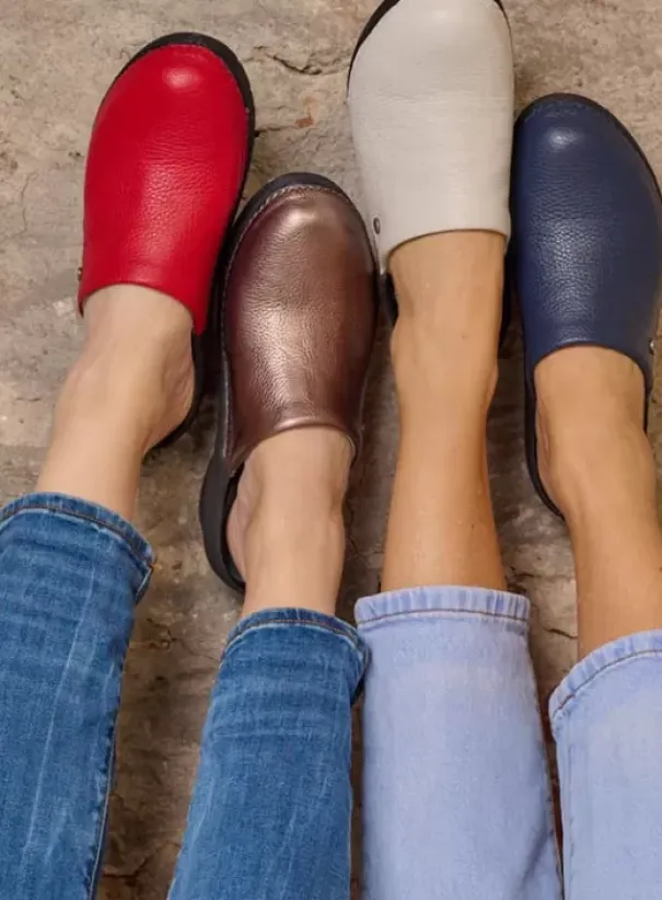 Klompen|Voorjaar/zomer|Wolky Multi Clog rood leer