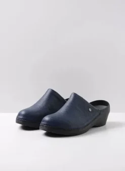 Klompen|Voorjaar/zomer|Wolky Multi Clog blauw leer