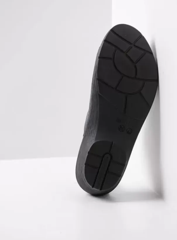 Klompen|Voorjaar/zomer|Wolky Multi Clog blauw leer