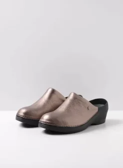 Klompen|Voorjaar/zomer|Wolky Multi Clog brons leer