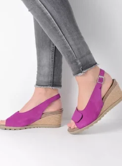 Sandalen|Wolky Murcia fuchsia suede