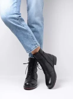 Hallux Valgus|Biker boots|Wolky Murray HV zwart leer