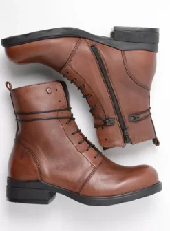 Hallux Valgus|Biker boots|Wolky Murray HV cognac leer