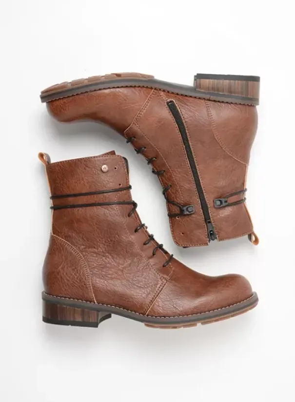 Laarzen|Wolky Murray Vegan cognac