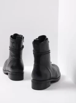 Volle voeten|Biker boots|Wolky Murray XW zwart leer