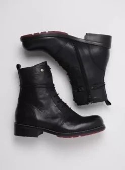 Volle voeten|Biker boots|Wolky Murray XW zwart leer