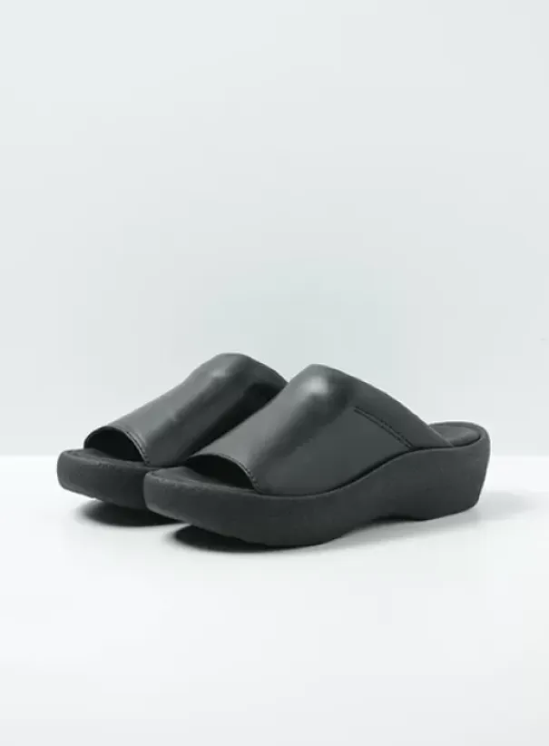 Slippers|Voorjaar/zomer|Wolky Nassau zwart leer