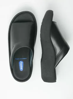 Slippers|Voorjaar/zomer|Wolky Nassau zwart leer