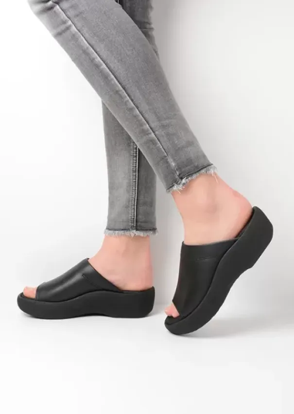 Slippers|Voorjaar/zomer|Wolky Nassau zwart leer