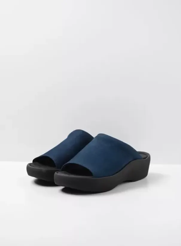 Slippers|Voorjaar/zomer|Wolky Nassau denim nubuck