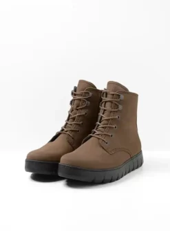Volle voeten|Laarzen|Wolky New Wave donker taupe nubuck