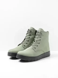 Volle voeten|Laarzen|Wolky New Wave grijsgroen nubuck