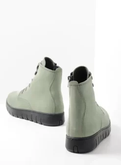 Volle voeten|Laarzen|Wolky New Wave grijsgroen nubuck