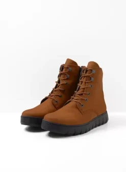 Volle voeten|Laarzen|Wolky New Wave cognac nubuck