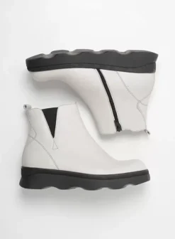 Enkellaarsjes|Wolky Nigata winterwit leer