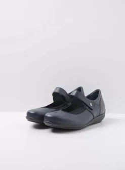 Hallux Valgus|Bandschoenen|Wolky Noble F2F blauw biocare