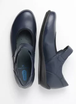 Hallux Valgus|Bandschoenen|Wolky Noble F2F blauw biocare