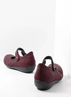 Hallux Valgus|Bandschoenen|Wolky Noble F2F bordeauxrood biocare