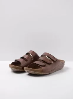 Slippers|Voorjaar/zomer|Wolky Nomad cognac geolied leer