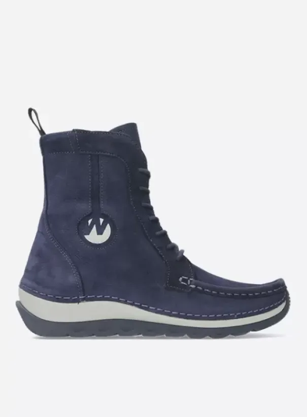 Laarzen|Veterschoenen|Wolky Ocean paars nubuck