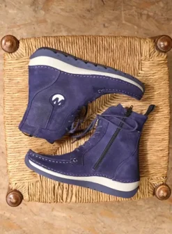 Laarzen|Veterschoenen|Wolky Ocean paars nubuck