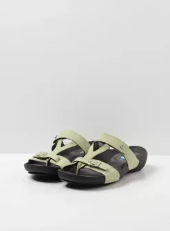 Slippers|Wolky O'Connor lichtgroen nubuck
