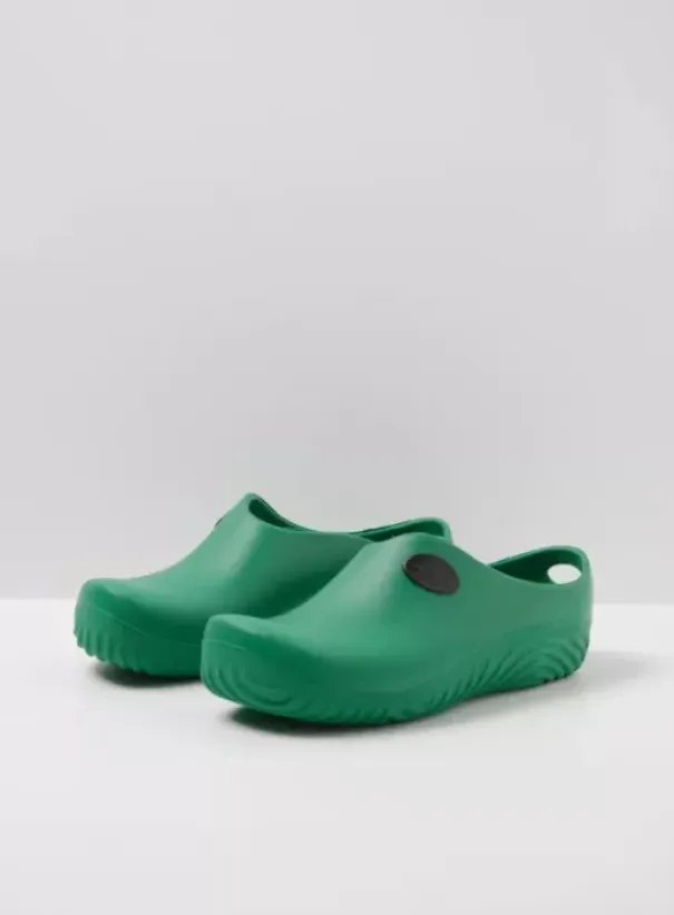 Klompen|Wolky OK Clog-Klomp groen fluor PU