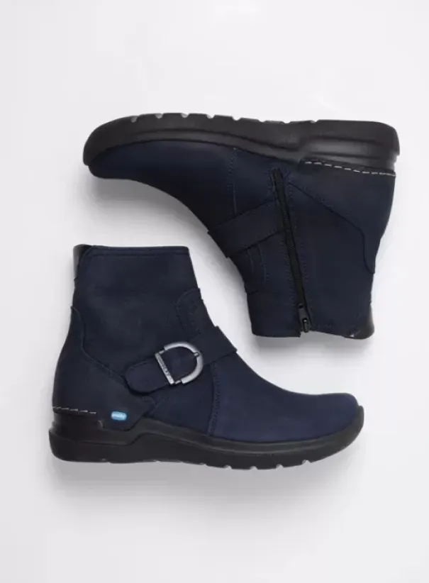 Hielspoor|Wandelschoenen|Wolky Okay blauw nubuck