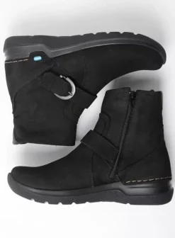 Hielspoor|Wandelschoenen|Wolky Okay zwart nubuck