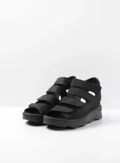 Sandalen|Wolky Oro zwart nubuck