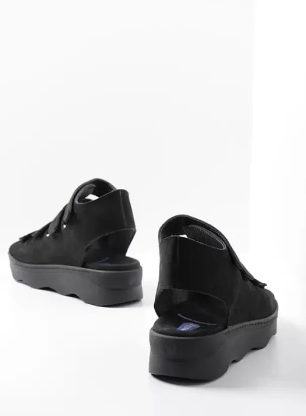 Sandalen|Wolky Oro zwart nubuck