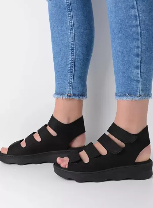 Sandalen|Wolky Oro zwart nubuck