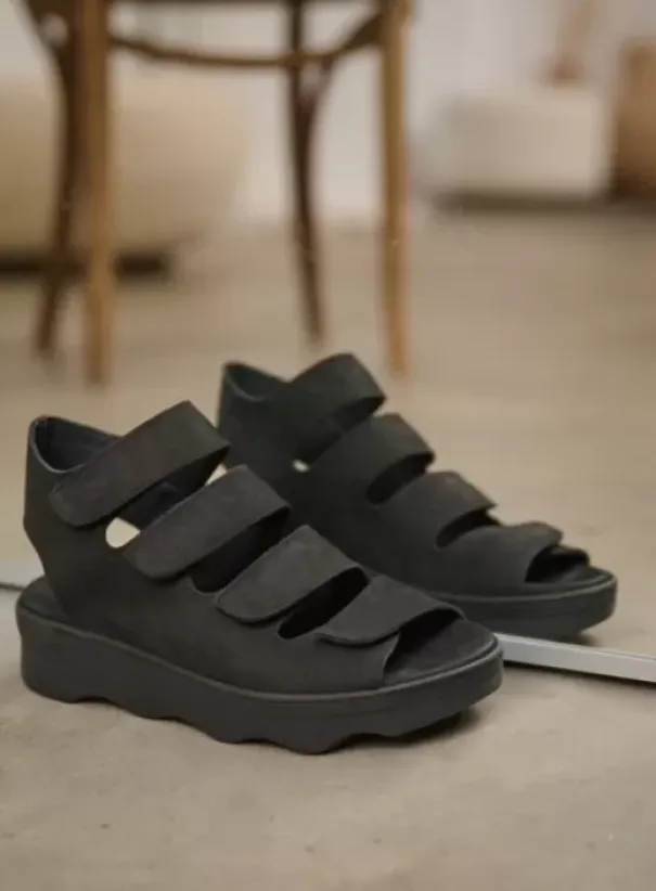 Sandalen|Wolky Oro zwart nubuck