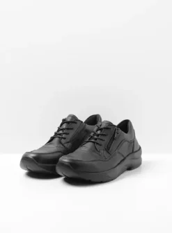 Wandelschoenen|Sneakers|Wolky Ozark zwart leer