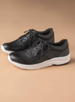 Wandelschoenen|Sneakers|Wolky Ozark zwart/wit leer