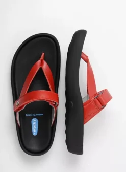 Slippers|Voorjaar/zomer|Wolky Peace rood leer
